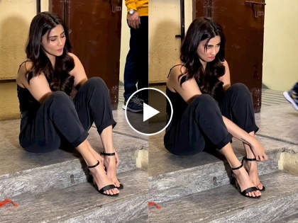 salman khan actress and dancer daisy shah sandal broken viral video | सलमानच्या अभिनेत्रीची सँडल तुटली, भर रस्त्यात बसली; लोक म्हणाले...१०० रुपयांची चांगली असती टिकली!