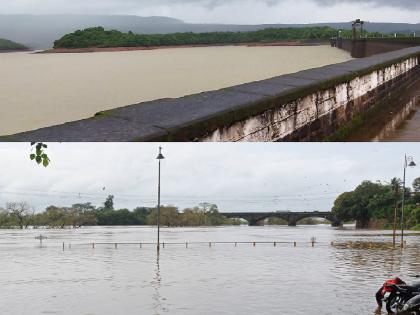 Heavy rains in Kolhapur district, Panchganga nears warning level Radhanagari dam 75 percent full | Kolhapur: पंचगंगा इशारा पातळीकडे; एसटीच्या १८ मार्गावर पाणी, राधानगरी धरण ७५ टक्के भरले Heavy rains in Kolhapur district, Panchganga nears warning level Radhanagari dam 75 percent full | Kolhapur: पंचगंगा इशारा पातळीकडे; एसटीच्या १८ मार्गावर पाणी, राधानगरी धरण ७५ टक्के भरले
