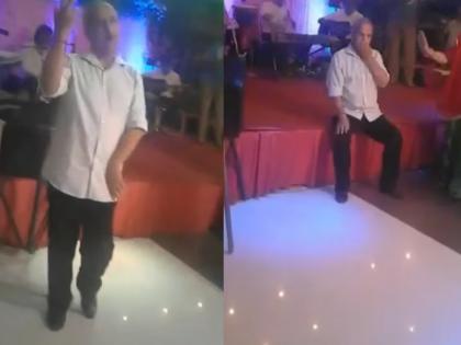 man dancing in wedding falls down and die shocking video goes viral on internet | Viral Video: लग्नात डीजेवर नाचता नाचता व्यक्तीचा मृत्यू, धक्कादायक घटना कॅमेऱ्यात कैद