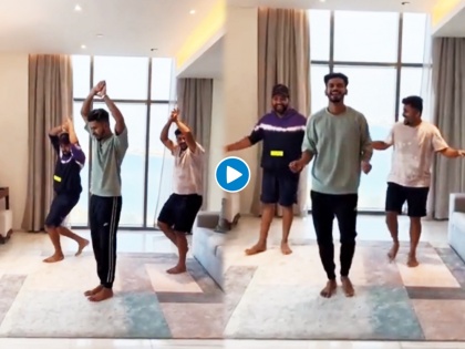 Video : Dance move by Rohit sharma, shreyas Iyer & Shardul Thakur, Hitman share video to congratulate Shreyas   | IND vs NZ, 1st Test: श्रेयस अय्यरनं पदार्पणात शतक झळकावलं अन् रोहित शर्मानं अनोख्या पद्धतीनं अभिनंदन केलं; पाहा Video 