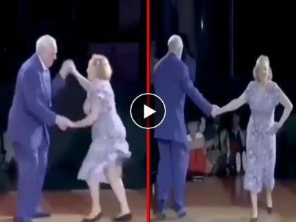 94 years old husband 91 years wife amazing dance video goes viral on social media full of energy | Dance Video: ९४ वर्षांचा नवरा अन् ९१ वर्षांची बायको... जोडप्याचा भन्नाट डान्स झाला व्हायरल