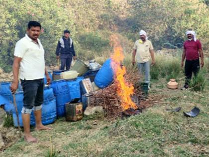 The liquor den in Brahmandara Nala was destroyed | ब्राह्मणदरा नाल्यात दारुचा अड्डा उध्द्वस्त