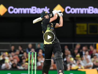 AUS vs WI T20I : Tim David scored 42 runs from just 20 balls including 4 fours and 3 sixes, David Warner hit 75 runs ins 41 balls, Australia 178/7, Video | AUS vs WI T20I : 6,4,6,4,6,4,4! MI च्या फलंदाजानं विंडीजला चोपून काढले; David Warner नेही तारे दाखवले, Video