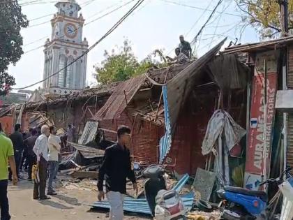 Encroachment department's major action; 25 encroachments at Shahaganj removed | अतिक्रमण विभागाची मोठी कारवाई; शहागंज येथील २५ अतिक्रमणे हटवली