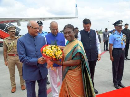 Departure of President Draupadi Murmu for Mumbai | राष्ट्रपती द्रौपदी मुर्मू यांचे मुंबईकडे प्रस्थान