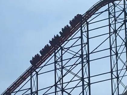 Uks tallest roller coaster broke down riders were forced to walk down over 200 feet see viral video | 200 फूट उंचावर गेल्यानंतर बिघडला पाळणा; जीव मुठीत घेऊन लोकांना खाली उतरवलं; पाहा शॉकिंग व्हिडीओ