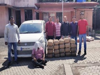 108 kg ganja smuggled from Amravati to Mumbai seized | अमरावतीहून मुंबईला तस्करी होणारा १०८ किलो गांजा जप्त