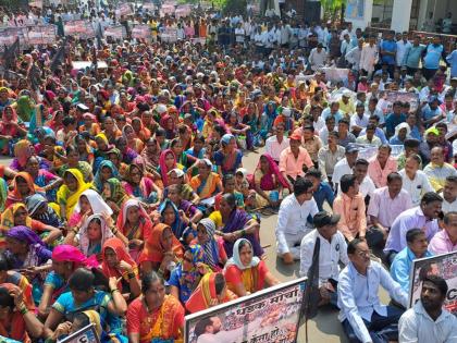 Opposition to bulk drug manufacturing project; Hundreds of locals stormed the Collector's office alibaug, Raigad | बल्क औषध निर्मित प्रकल्पाला विरोधच; शेकडो भूमिपुत्र धडकले जिल्हाधिकारी कार्यालयावर