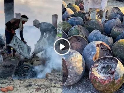 Black Salt Making : Video making of black salt watch shocking viral video | काळं मीठ कसं तयार केलं जातं? व्हायरल व्हिडीओ बघून लोक झाले हैराण...