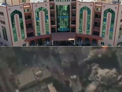 Israel Air Force bombing of Islamic University in Gaza; Claims to be a base for Hamas | गाझातील इस्लामिक विद्यापीठावर इस्रायल हवाई दलाचा बॉम्बहल्ला; हमासचा अड्डा असल्याचा दावा