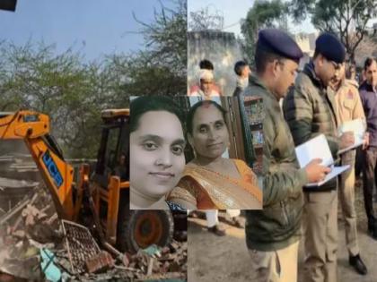 Uttar pradesh news; Hut on fire during anti-encroachment operation; Mother and daughter died on the spot, officers run away... | अतिक्रमणविरोधी कारवाईदरम्यान झोपडीला आग; माय-लेकीचा होरपळून मृत्यू, अधिकारी पळून गेले...