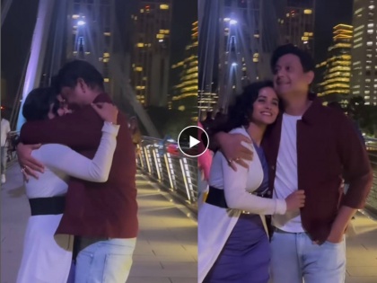 marathi actors Swapnil Joshi and Deepti Devi romance on London Bridge Video viral | 'लंडन ब्रीज' वर स्वप्नील जोशी अन् दीप्ती देवीचा रोमान्स, Video व्हायरल
