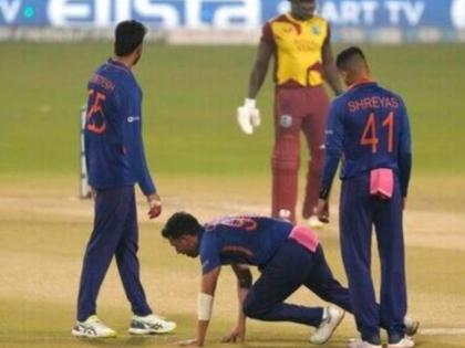 Deepak Chahar sustains hamstring pull, looks doubtful for Sri Lanka series | Deepak Chahar : गड आला पण...!; श्रीलंकेविरुद्धच्या मालिकेपूर्वी भारतीय संघाला मोठा धक्का, प्रमुख खेळाडूला दुखापत