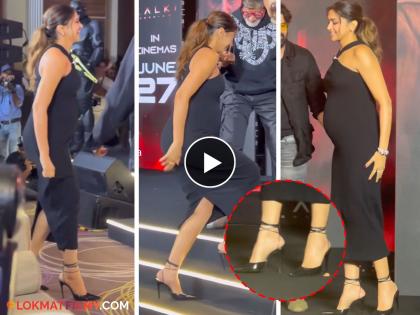 pregnant deepika padukone wears high heels on event netizens troll her video viral | ६ महिन्यांच्या गरोदर दीपिकाला हाय हिल्स घातलेले पाहून भडकले नेटकरी, म्हणाले - "गरोदरपणात हिल्स घालणं..."