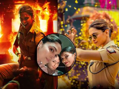 deepika padukone photo viral from singham again set actress pregnancy glow | ४ महिन्यांच्या गरोदर दीपिकाचा 'सिंघम ३'च्या सेटवरील फोटो व्हायरल, चेहऱ्यावर दिसला प्रेग्नंन्सी ग्लो