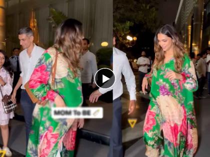 Deepika Padukone is 8 months pregnant soptted last night in mumbai trolled for fake pregnancy | दीपिका पदुकोणची झलक दिसली, ८ महिन्यांची गरोदर आहे अभिनेत्री; 'फेक बेबी बंप' मुळे पुन्हा ट्रोल