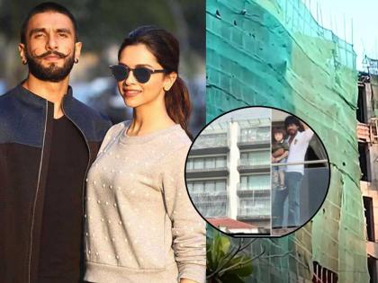 ranveer singh and deepika padukone going to be neighbours of shahrukh khan as the bought new house in bandstand for 119cr of value | 'मन्नत'च्या बाजूलाच बनतोय दीपवीरचा 'आशियाना', 119 कोटी रुपयांत खरेदी केलं होतं अपार्टमेंट