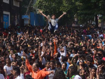  The festival of youth is celebrated with the Diwali dhoti, Dholatasha, DJ and Band in Thane | तरुणाईच्या जल्लोषात रंगली ठाण्यातील दिवाळी पहाट, ढोलताशा, डीजे आणि बँड 