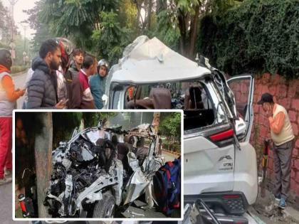 Six students died in a horrific accident in Dehradun late at night | सनरूफमधून डोकं बाहेर काढलं अन् झटक्यात वेगळं झालं; देहारादून अपघाताबाबत धक्कादायक माहिती समोर