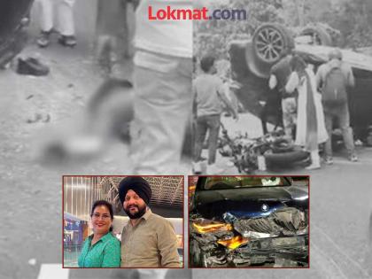 Woman BMW driver arrested after Finance Ministry officer died in accident | सरकारी अधिकाऱ्याला धडक देऊन वडिलांच्या रुग्णालयात नेलं; जवळच सोय असतानाही केला २० किमी प्रवास