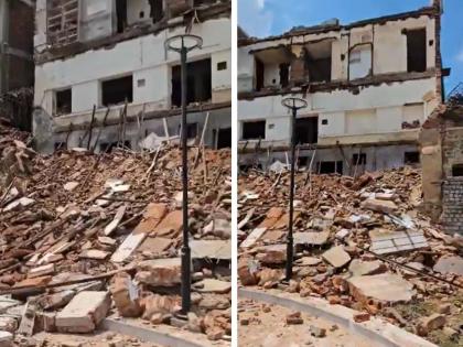 Major accident! Three killed in building collapse in Delhi, many more likely trapped under debris | मोठी दुर्घटना! दिल्लीत इमारत कोसळून तिघांचा मृत्यू, अनेकजण ढिगाऱ्याखाली अडकल्याची शक्यता