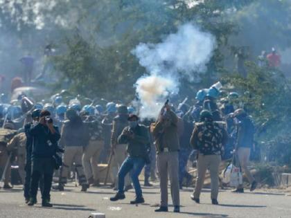 Protest against inhuman repression on farmers' movement in Delhi - Kisan Sabha | दिल्लीतील शेतकरी आंदोलनावर अमानुष दडपशाहीचा निषेध - किसान सभा