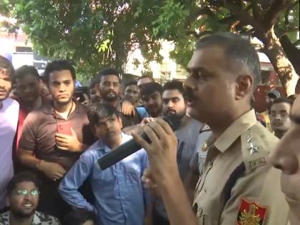 VIDEO: 'I am one of you; Assure you', IPS officer's emotional appeal to protesting students | 'मी तुमच्यापैकीच एक; आश्वासन देतो...', IPS अधिकाऱ्याचे आंदोलक विद्यार्थ्यांना भावनिक आवाहन