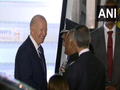 G-20 Summit: US President Joe Biden arrives in Delhi; Union Minister VK Singh welcomed | अमेरिकेचे राष्ट्राध्यक्ष जो बायडन दिल्लीत दाखल; थोड्याच वेळात PM मोदींसोबत बैठक