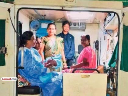 lady delivered baby in ambulance on the busy road as pain increased doctor took right decision on time | कळा वाढल्याने भररस्त्यात रुग्णवाहिकेतच केली प्रसूती; डॉक्टरांच्या निर्णयामुळे मायलेक सुखरूप lady delivered baby in ambulance on the busy road as pain increased doctor took right decision on time | कळा वाढल्याने भररस्त्यात रुग्णवाहिकेतच केली प्रसूती; डॉक्टरांच्या निर्णयामुळे मायलेक सुखरूप