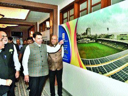 Chief Minister Fadnavis inaugurated the solar system at CCI | सीसीआय येथे मुख्यमंत्री फडणवीस यांच्या हस्ते सौरप्रणालीचे उद्घाटन