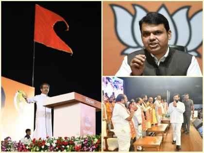 Devendra Fadnavis on Uddhav Thackeray shiv sena eknath shinde dasra melava 2022 | "एकनाथ शिंदेेंकडे BJP ची स्क्रिप्ट होती म्हणणाऱ्यांनी त्यांचाच स्क्रिप्ट रायटर बदलावा"