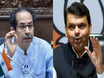 "Uddhav's betrayal of Balasaheb Thackeray's views..." Criticized by Devendra Fadnavis in Mahayuti meeting | "बाळासाहेब ठाकरेंच्या विचारांशी उद्धव यांची गद्दारी..." महायुतीच्या सभेत देवेंद्र फडणवीसांची टीका