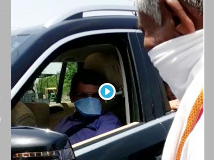 Coronavirus Lockdown News: We are not getting Masks, Sanitizers; police to Devendra Fadnavis ajg | Video : साहेब, तुम्ही मुख्यमंत्री असतात तर...; देवेंद्र फडणवीसांसमोर पोलिसाची 'मन की बात' 