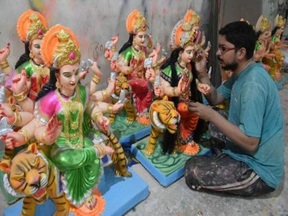 Due to Navratri festival drought this year | नवरात्रोत्सवावर यंदा दुष्काळाचे सावट Due to Navratri festival drought this year | नवरात्रोत्सवावर यंदा दुष्काळाचे सावट