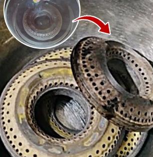 काळेकुट्ट गॅस बर्नर साफ करण्याची १ सोपी ट्रिक, शेगडी दिसेल चकाचक- नव्यासारखी