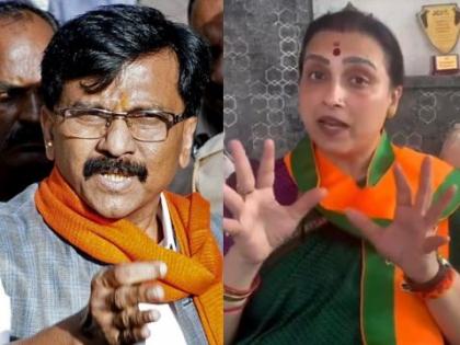 BJP leader Chitra Wagh's attack on Sanjay Raut, saying Teen Tupper Sarvadnyni | "ओऽऽऽ *** सर्वज्ञानी…" म्हणत, चित्रा वाघ यांचं संजय राऊतांना प्रत्युत्तर; दिला थेट इशार