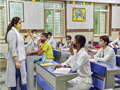 Actual classes started in many states, when will schools in Maharashtra be filled ?; The question of parents pdc | अनेक राज्यांत प्रत्यक्ष वर्ग सुरू, महाराष्ट्रातील शाळा कधी भरणार?; पालकांचा सवाल