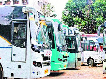 Action on private bus, 8 notice to eight | खासगी बसवर कारवाई सुरू, आठ जणांना नोटीस