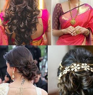 Diwali Special Hairstyle for Saree : Hairstyle for Saree in occasion of Diwali