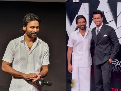 The gray man mumbai premiere photos videos actor dhanush | The Gray Manचा प्रीमियरला धनुषचा देसी स्वॅग, ट्रेडिशनल लूकनं जिंकली चाहत्यांची मनं