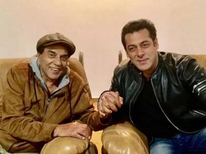 dharmendra says every young actor is like son to me but salman khan s life is similar to my life | 'सर्वच अभिनेते मला मुलासारखे पण सलमान खान...' भाईजानबद्दल धर्मेंद्र यांचं विधान चर्चेत