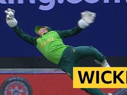 ICC World Cup 2019 INDVSA: Super catch! If you see Virat's catch captured, then forget everything | ICC World Cup 2019 INDvSA : सुपर कॅच! विराटचा पकडलेला झेल पाहाल, तर सारं काही विसरून जालं