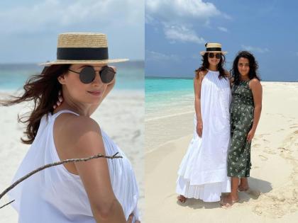 IN PICS! Dia Mirza took her stepdaughter with her honeymoon, husband Vaibhav Rekhi clicked photo