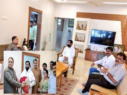 Maharashtra Politics: Chief Minister Eknath Shinde meets Dilip Valse-Patil, sparks discussions | Maharashtra Politics: मुख्यमंत्री एकनाथ शिंदे यांनी घेतली दिलीप वळसे-पाटील यांची भेट, चर्चांना उधाण 