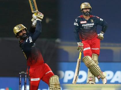 Dinesh Karthik Glenn Maxwell Fifties help RCB to build big total against Rishabh Pant led Delhi Capitals IPL 2022 | Dinesh Karthik Maxwell, IPL 2022 DC vs RCB Live: दिनेश कार्तिकची 'फुल ऑन' फटकेबाजी; RCBने दिल्लीपुढे ठेवलं १९० धावांचे आव्हान