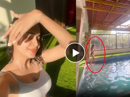 marathi actress disha pardeshi hot swimming pool video in bikini goes viral | बिकिनी घालून स्विमिंगपूलमध्ये उतरली अन्...; टीव्हीवरील मराठमोळ्या अभिनेत्रीचा बोल्ड व्हिडिओ व्हायरल