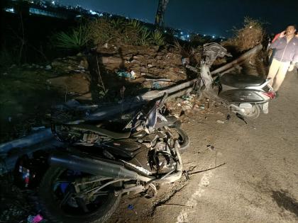 one killed in collision with tanker in dive ghat tanker fell into a 200 feet ravine driver also died | दिवे घाटात टँकरच्या धडकेत दोन जण ठार; टँकर दोनशे फूट दरीत कोसळला, चालकाचाही मृत्यू 