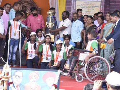 Amravati, Osmanabad, Nagpur won in handicap competition | दिव्यांग क्रीडा स्पर्धेत अमरावती, उस्मानाबाद, नागपूर संघ अजिंक्य