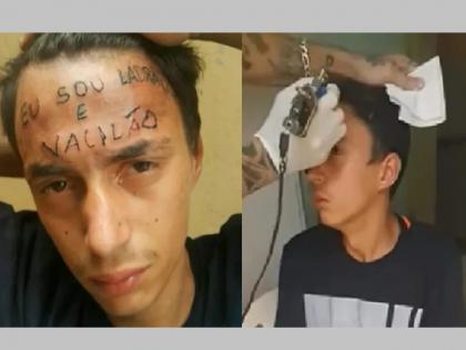 caught stealing; People tattooed 'I'm a thief' on foreheads, now steal again | चोरी करताना पकडला; लोकांनी कपाळावर 'मी चोर आहे'चा टॅटू काढला, आता पुन्हा केली चोरी...