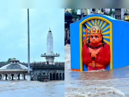 Rain in nashik Godamai overflowed, the first flood of the season | गोदामाई ओसंडून वाहिली, हंगामातील पहिला पूर; गंगापूरमधून १० हजार क्युसेकचा विसर्ग